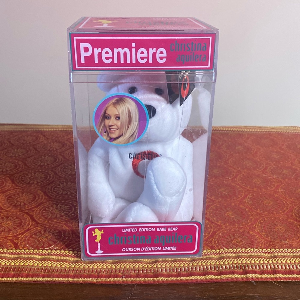 CHRISTINA AGUILERA Fan Club Limited Edition Rare Bear # 13312, one only